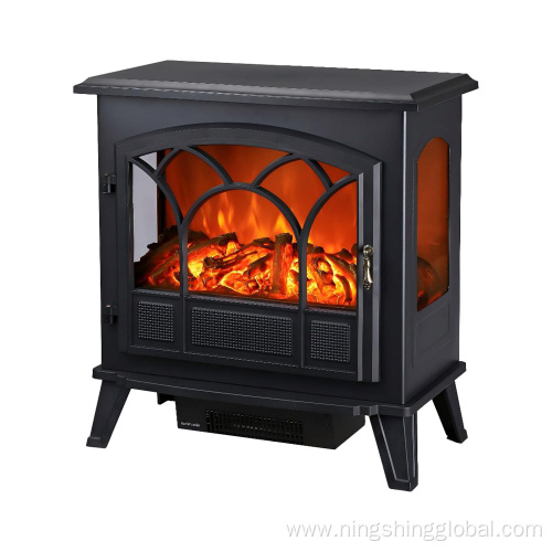 Large Electric Stove with 3-Side Flame Effect